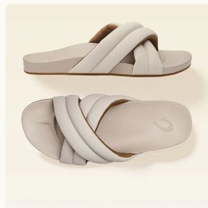 Olukai “Hila” Cloudy Puffy Slide Sandals